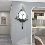 Sailboat Shaped Wall Clock - Nordic Modern Swinging Art