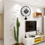 Vintage Wood Wall Clock - Fashionable Modern Art Quartz Clock