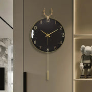Nordic Luxury Swing Wall Clock - Minimalist Modern Circular Design