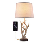 Rustic Antler Table Lamp Set of 2 - Western Style 26