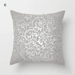 Gold Element Printed Pillowcase – Decorative Sofa and Bed Cushion Cover for Home and Car Decor