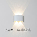  LED Wall Light - Modern Up/Down Fixture with Adjustable Wattage (2W-10W) 