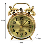 Vintage Retro Mechanical Alarm Clock with Metal Snooze