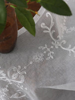 White Sheer Curtains -  Grommet Top Voile Drapes for Living Room and Bedroom