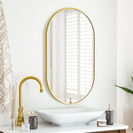 Oval Bathroom Vanity Mirror - Wall Hanging