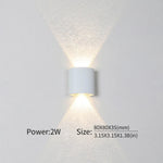  LED Wall Light - Modern Up/Down Fixture with Adjustable Wattage (2W-10W) 