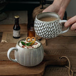 Retro Minimalist Ceramic Ball Cups - Japan Style Coffee & Water Mugs