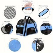 Portable Pet Carrier Bag with Breathable Mesh