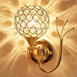 Modern LED Crystal Wall Light - Elegant E27 Sconce for Bedroom & Aisle