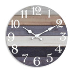 Vintage Wooden Wall Clock – 10-Inch Round Silent Analog Clock