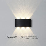  LED Wall Light - Modern Up/Down Fixture with Adjustable Wattage (2W-10W) 