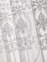 White Sheer Curtains -  Grommet Top Voile Drapes for Living Room and Bedroom