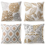 Coffee-Colored Plant Series Pillow Cover – Single-Sided Print