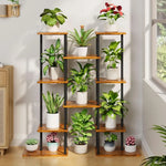 Minimalist Stacked  Indoor Metal Plant Stand with Grow Lights