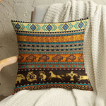 Bohemian Cotton Linen Cushion Cover – Ethnic Retro Totem Cushioncase for Sofa & Home Decor