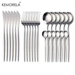 24Pcs Golden Stainless Steel Cutlery Set 