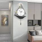 Sailboat Shaped Wall Clock - Nordic Modern Swinging Art