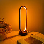 Modern Ring LED Bedside Lamp – 3-Color Dimmable Night Light for Bedroom & Living Room