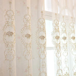 New European Style Luxury Embroidery Yarn Curtains – Modern Design