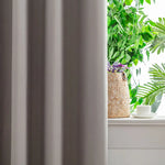 Light Grey Blackout Curtains for Bedroom-Full Light Blocking Thermal Insulated Drapes for Living Room