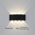  LED Wall Light - Modern Up/Down Fixture with Adjustable Wattage (2W-10W) 