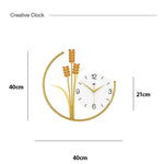 Modern Barley Wall Clock - Decorative Art Horologe for Home