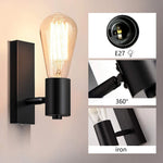 Retro E27 Wall Lamp Sconce | Vintage Bedside LED Wall Light Fixture