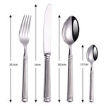 Hammered Stainless Steel Cutlery Set – Luxury Tableware for Every Occasion