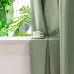 Green Blackout Curtains for Living Room - Full Light Blocking Thermal Insulated