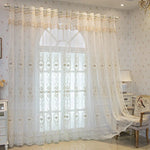 New European Style Luxury Embroidery Yarn Curtains – Modern Design