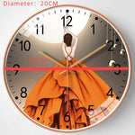 20cm Silent Battery Wall Clock – Stylish Plastic Decor