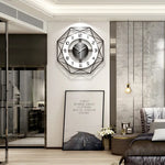 Nordic Silent Wall Clock - Minimalist Metal/Wood Design