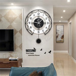 Vintage Wood Wall Clock - Fashionable Modern Art Quartz Clock