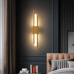 Modern LED Wall Lamp with USB Charging | Indoor Lighting Wall Sconce for Bedside, Living Room