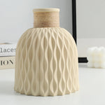 Modern Imitation Ceramic Flower Vase – Nordic Style Plastic Vase for Home Decoration