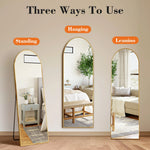 Versatile Full Body Floor Mirror -HD Nano Glass with Aluminum Alloy Frame