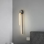 Modern LED Wall Sconce | Indoor Lighting for Bedroom, Living Room, Bedside | Black & Gold Wall Light