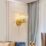 Nordic Simple LED Wall Lamp - Modern Luxury Crystal Sconce for Living Room & Restaurant 