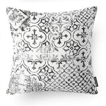 Customizable Gray Geometric Flower Leaf Linen Pillowcase – Sofa Cushion Cover Home Decor