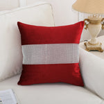 Luxurious Velvet Diamond Pillow Cover – Shining Decorative Throw Cushion